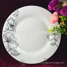 Красивый дизайн фарфоровая керамическая обеденная тарелка